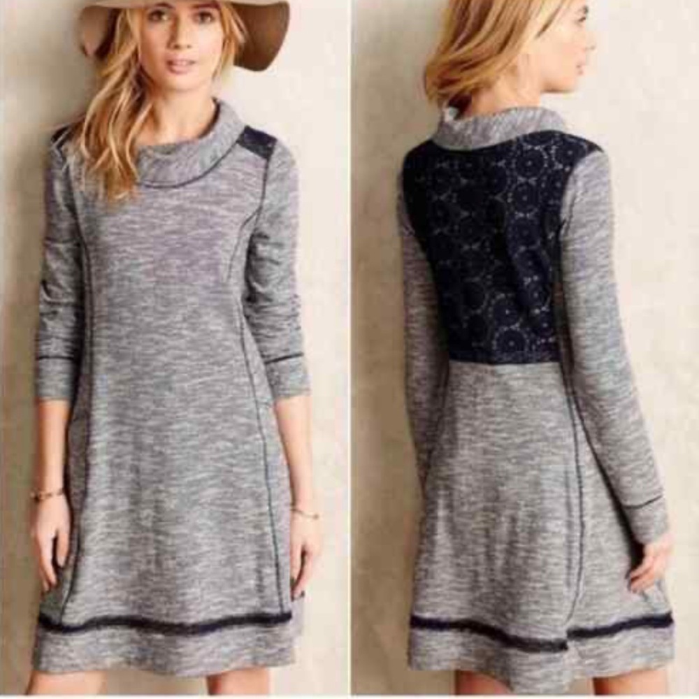 Anthropologie Saturday Sunday Cowl Neck Dress, size Medium